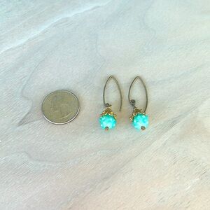🌟 Tahiti purchased Gold/Aqua earrings
